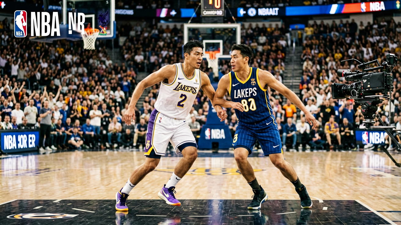 NBA比赛激烈对抗瞬间